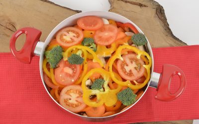 Kochtopf mit Gemüse knackig und frisch